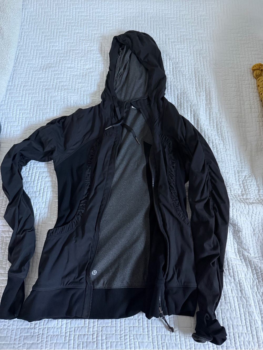 lululemon athletica Black Hooded Utility Jacket